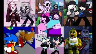 FNF Power Hour But Every Turn a Different Character Sings It (Twinsomnia)