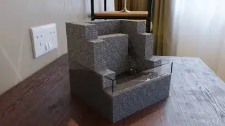 Miniature Minecraft Water Fountain