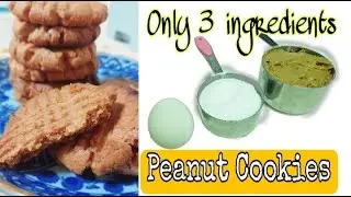 Only 3 ingredients for Peanut Cookies /No Oven/Pang Negosyo /bake by mama jhane