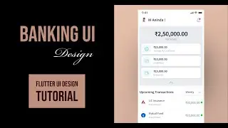 Banking App UI using flutter