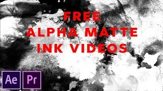 FREE Alpha Matte Ink Videos || Adobe Premiere Pro || Adobe After Effects || Animatie Flix