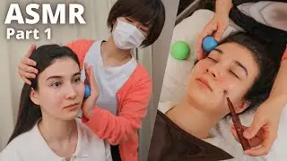 ASMR I got my FACE BALANCED in Japan, Soft Spoken (Part 1)
