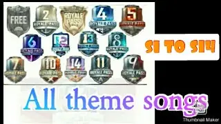 PUBG MOBILE Season 1 to 14 all theme song/pubg mobile