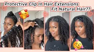 Are You Looking For This?🤔 Easy Clip In Extensions On Natural Hair | Hair Tutorial 