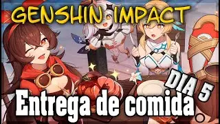 Entrega de comida Día 5 Genshin impact evento 