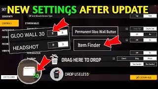 New SETTINGS After Update | Free fire new settings | free fire setting