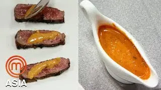 Cooking A Delicious Sauce To Match A Medium Rare Steak |  MasterChef Asia | MasterChef World