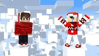 НУБ И ПРО ПРОХОДЯТ ЗИМНИЙ ПАРКУР В МАЙНКРАФТ!!!