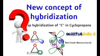 New concept of hybridization ||sp hybridization of "C" in Cyclopropane
