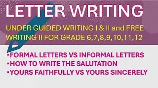 LETTER WRITING # FORMAL LETTER VS INFORMAL LETTER# TYPES OF LETTERS# LETTERS