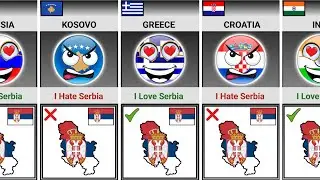 Countries That Love Or Hate 🇷🇸 Serbia [Countryballs]
