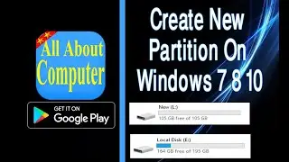 How to create new partition on windows 10 | Shrink a Hard Drive Volume [create new drive]