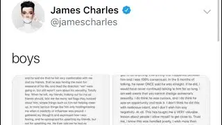 James Charles tweets about his boyfriend gage
