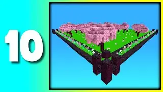 Giant Cherry Farm | Minecraft Skyblock Episode 10 (Bedrock/Java Server IP)
