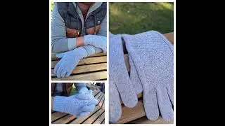 Элегантные мужские перчатки из кашемира 
