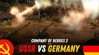 The strength of artillery in Company of Heroes 2 - USSR vs Germany - World of War 2 (WW2)