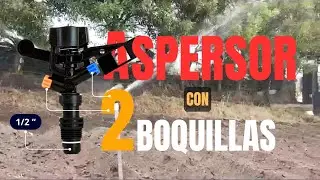 Aspersor de 1/2" con 2 Boquillas