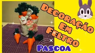 como fazer cenoura/ feltro 💥Lucre c Decoração em feltro,Artesanato e costura!