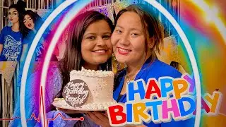 Belated birthday surprise for school best friend @prachilama1721 Smarika Kritisha Durgesh thapa