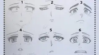 How to draw ANIME FACE - Sad/Cry Facial expressions | Slow Tutorial for Beginners (No time lapse)
