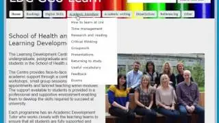 GCU student accessing the online support materials for the School of Health and Life Sciences