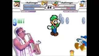 Mugen Battle Super Better Luigi & Tails vs Donald Duck & Duck Dodgers