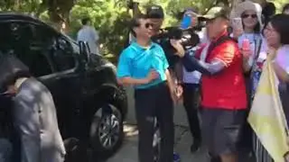 八二三金门炮战纪念日 蔡英文偶遇马英九 群众欢呼 场面温馨