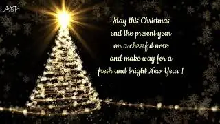 Sparkling Christmas and New Year Greeting