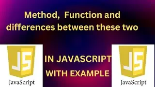 what is method || what is function || difference between method and function  || with example