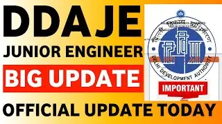 DDA JE Big Update | DDA JE Admit Card  | DDA Admit Card Application Status | DDA JE Admit Card 2023
