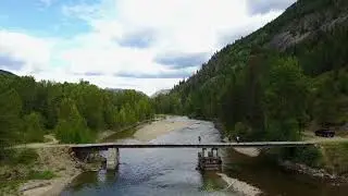 Grand Forks, Canada. Drone Footage