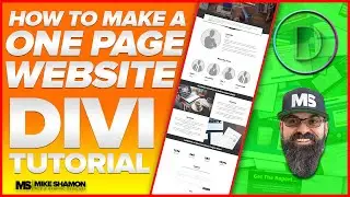 Divi Theme One Page Website Tutorial