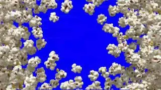 3D popcorn background green screen effect video 2022