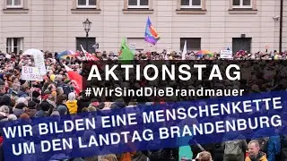 Potsdam | Menschenkette um Landtag Brandenburg · #potsdam · 03. Februar 2024