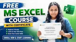 Free Microsoft Excel Course with FREE Certificate (2026) | Beginner to Certified