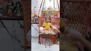 golu babu ka jhula agaya 🥳🎉 #makhanchorgopinath