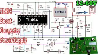 TL494 Adjustable DC-DC Boost Converter Switching Power Supply 12-60V 100W+ | ElectroBUFF