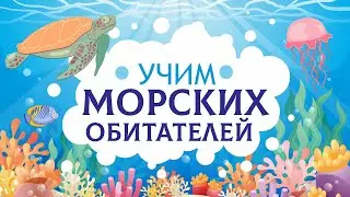 Морские животные. Учим обитателей моря. Карточки Домана