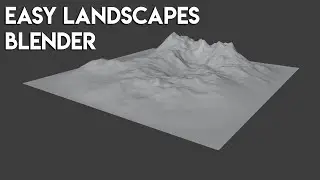 Easy Landscapes in Blender - Blender Quick Tips #2