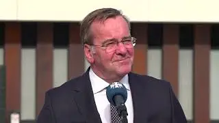 Verteidigungsminister Boris Pistorius nach der Eröffnung des Nato HQ CTF Baltic in Rostock
