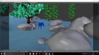 Combining actions in Blender NLA (Test)
