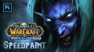 Рисуем ДК Малфуриона | WoW Malfurion Death Knight - Speedpaint Art by Egor.H8