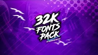 32K SPECIAL FONT PACK | FONTS FOR YOUTUBER | BEST FONT PACK EVER