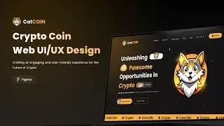 Cat Coin  – Crypto Coin Web UI/UX Design 🔥👨🏻‍💻😺