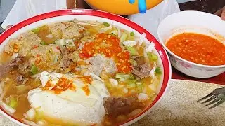 ASMR MUKBANG BAKSO CABE KUAH CABE LUAR BIASA NIKMAT NYA