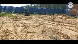 Выравнивание участка с отсыпкой  40м3 песка ...