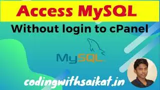 Access MySQL from your website without login to Cpanel.