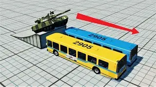 BeamNG.Drive - Cars vs Tank #1
