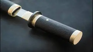 I Made a Black Tanto Knife Out of Scrap Metal