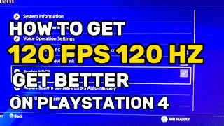 120 FPS On Ps4 How To Get 120 HZ On PlayStation 4